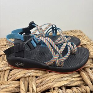 Chaco Outdoor‎ Utility Hiking ZX2 Yampa Fiesta Rainbow Sandals Women's Size 8